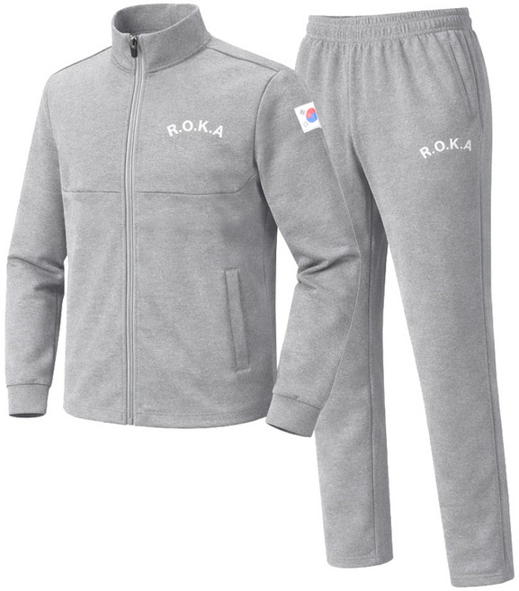 [성원] 남성 코리아 아미 로카 트레이닝 상하 집업 세트 SWTK02 봄 가을 운동복 추리닝 스포츠 운동복 상하의 러닝