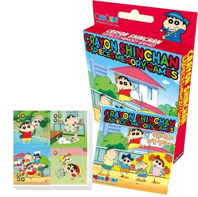 퍼즐마을 학산문화사 짱구는 못말려 메모리게임 플레이 그라운드 그림맞추기 그림찾기 카드놀이, 1개