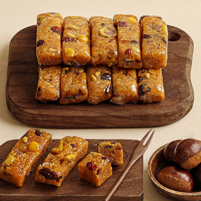 명가 약식 국내산 찹쌀 밤 듬뿍 수제약밥 개별포장 아침대용 고급간식 당일생산, 30개, 100g