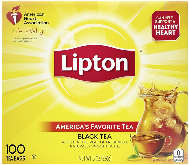 Lipton 립톤 아메리카 페이버릿 블랙 티 홍차 티백 226g 100개입, 1개, 1개