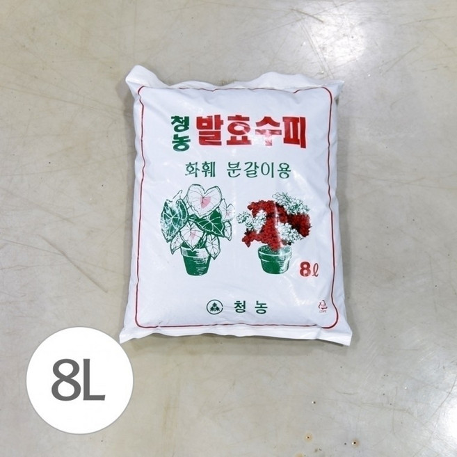 청농 발효수피 8L / 화훼 분갈이용, 1개