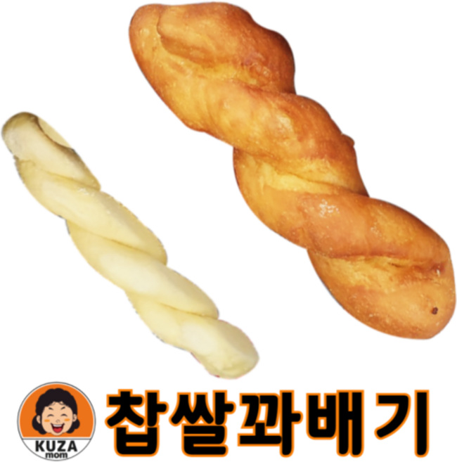 냉동 찹쌀 꽈배기 생지 해동 없이 바로 튀기는 50g (약 18cm), 30개