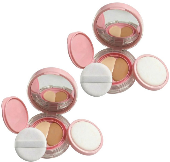 디오바인 DIY 미니쿠션 케이스 비비쿠션 공병, 2개, 투명핑크