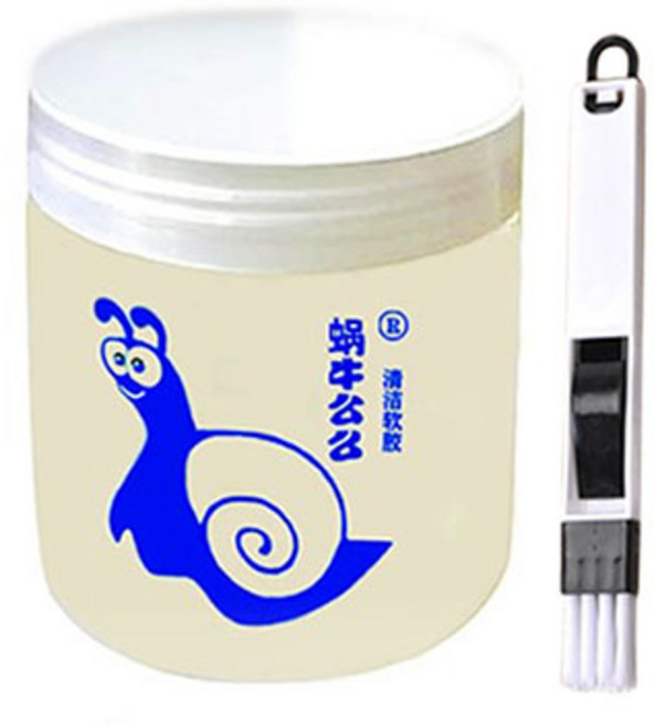 달팽이 슬라임 젤리클리너 160g 차량용청소 키보드 틈새먼지 끈끈이 대형 1개, 투명