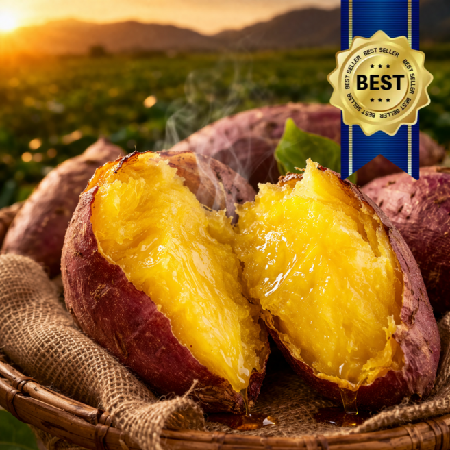 [해남직송] 해남 고구마 꿀고구마 대자, 1박스, 3kg 대