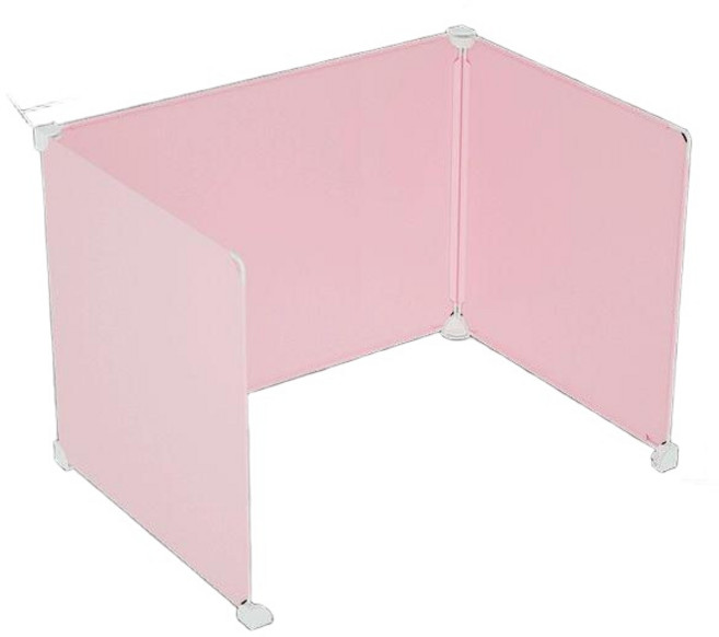 칸막이 반려견 소변판용 파티션 방수 가림막, 1개, 투명30 x 40높이45cm