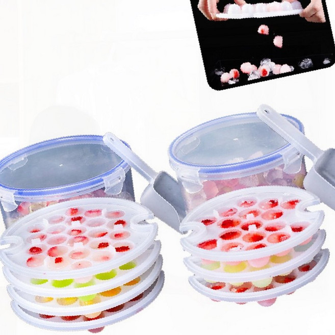 대형 얼음제조기 3단트레이 아이스몰드 제빙기 냉동보관함