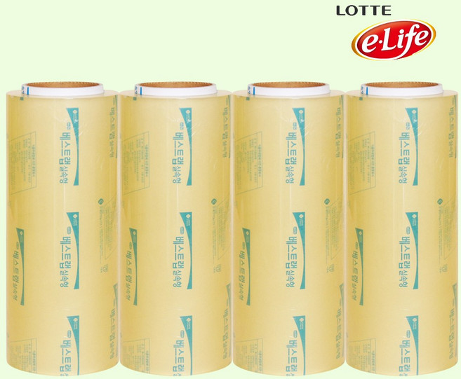 롯데이라이프 실속형 업소용랩 30cm x 500m, 4개