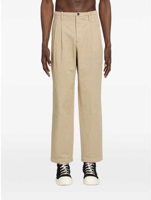 C.P.컴퍼니 플리츠 코튼 개버딘 루즈 핏 팬츠