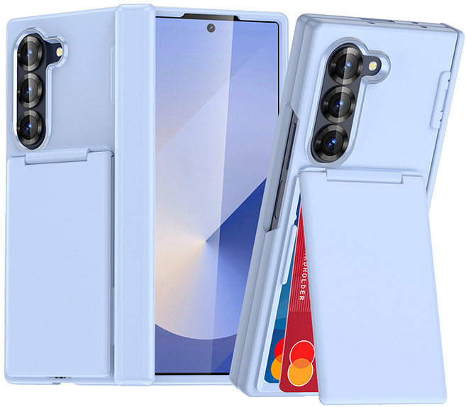 테크비 갤럭시 Z 폴드 5 6 7 오토 힌지 가드 카드 수납형 케이스