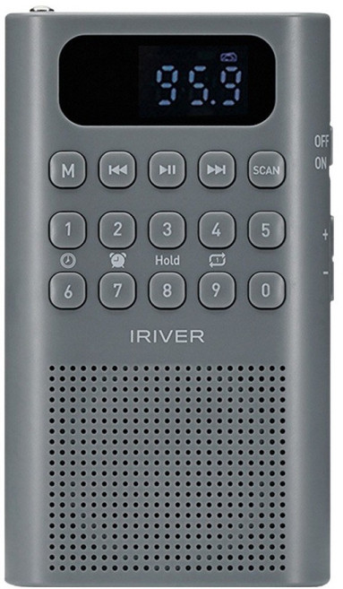 아이리버 휴대용 라디오 스피커, IRS-C808, 그레이