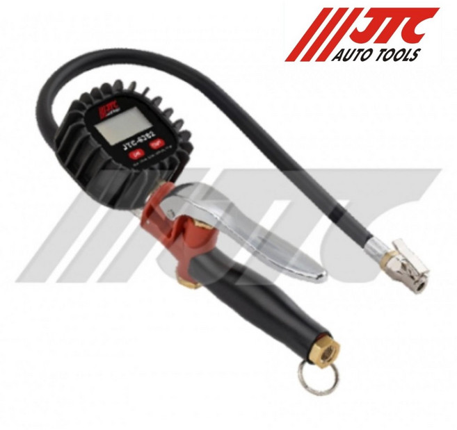 JJC機車工具 數位胎壓錶, 1個, JTC 6382 三用打氣量壓表