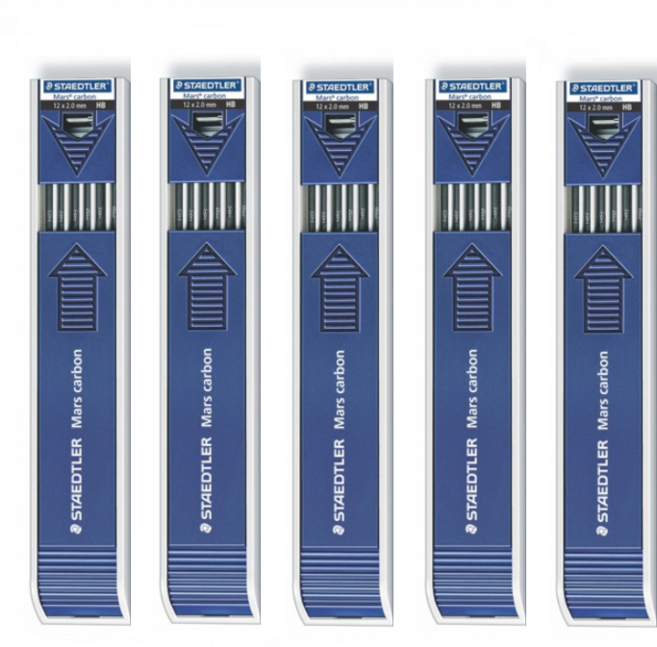 스테들러 마스 카본 홀더심 200 HB, 2mm, 60개