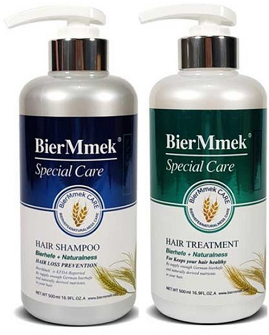 비어멕 독일 천연 맥주 효모 탈모 샴푸 앤 트리트먼트 500ml, 샴푸500ml+트리트먼트500ml, 1세트