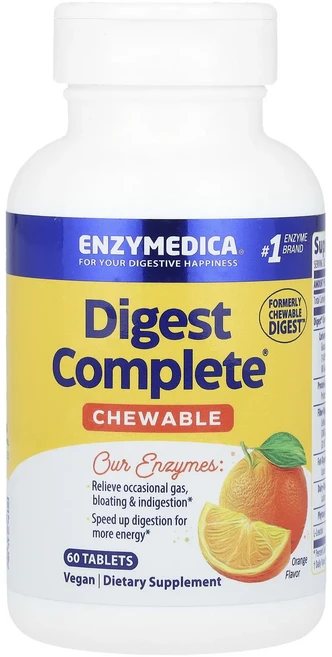 새해 첫좋은선물 Enzymedica Digest Complete 츄어블 오렌지 60정 제대로 할인합니다, EnzymedicaDigestComplete츄어블오렌지, 1개 - 쿠팡