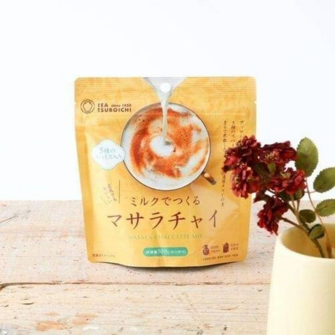 日本 TSUBOICHI 製茶本舖 印度奶茶 風味拿鐵 百年口碑, 1個