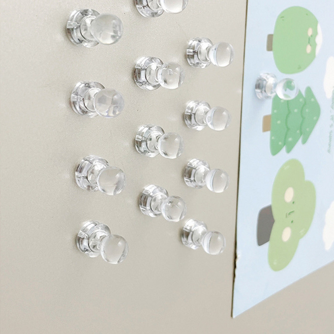 강력 네오디움 미니 냉장고 자석 50p, 투명