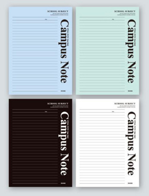 빨강팬시 1000 제본노트 (캠퍼스-A), 색상랜덤