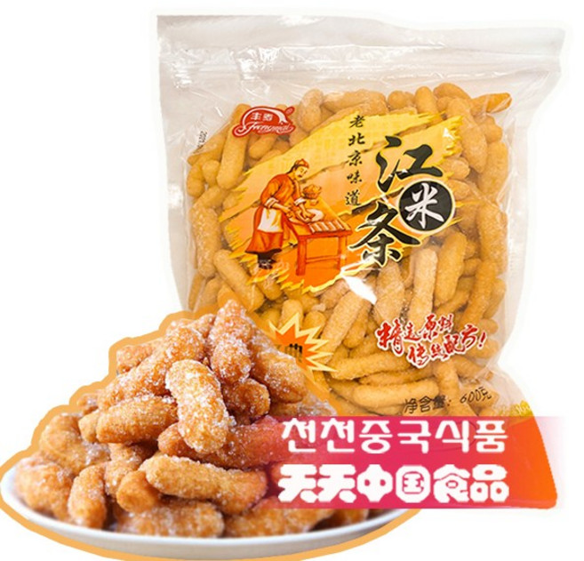 [천천중국식품] 수입과자 북경식 전통 찹쌀과자 쨩미툐 600G/상세페이지 내용충족시 사은품증정, 600g, 1개