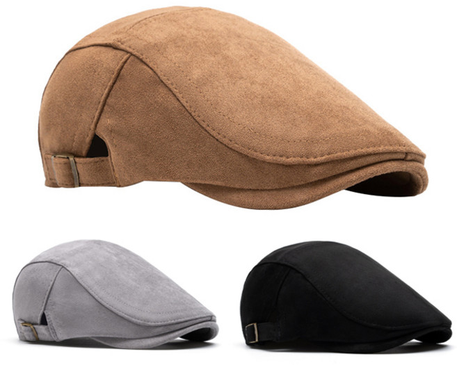 헌팅캡 남성 도리구찌 모자 마도로스 남자 베레모 가을 겨울 중년 스웨이드 빅사이즈 정장