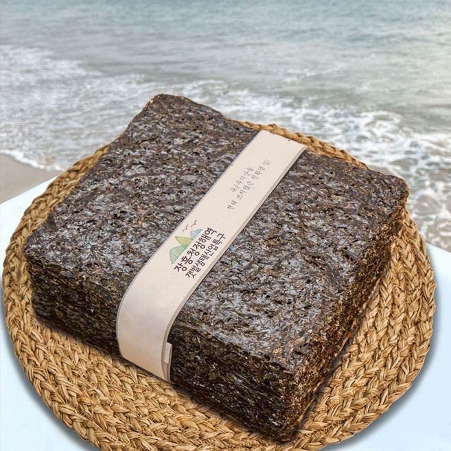 해남 햇 돌김 100장 / 고급형 마른김 생김, 220g, 1개