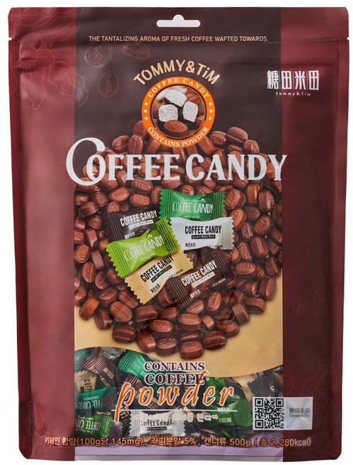 타미티미 원조 커피콩 캔디 카페인 사탕 6가지맛, 1개, 500g