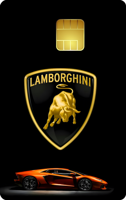 평생의 드림카 이제 카드에 담아 보자 슈퍼카 커스텀 카드스티커, 일반형, 1매, 5. Aventador Big Logo