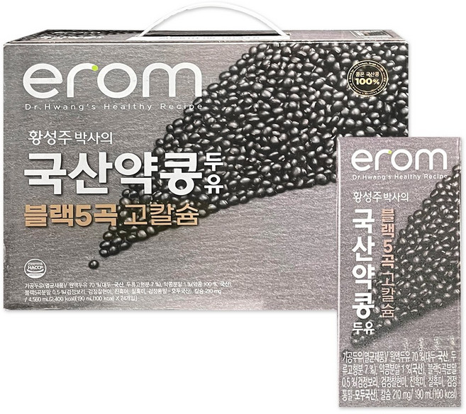 이롬 황성주 박사의 국산 약콩두유, 190ml, 24개