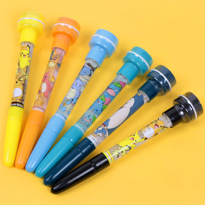 포켓몬스터 버블 스탬프 볼펜 비눗방울 놀이 장난감 피카츄 파이리, 단품