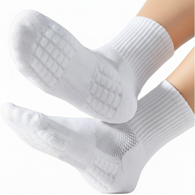 어스브릿지 도톰한 저압력 쿠션 중목 스포츠양말 5켤레