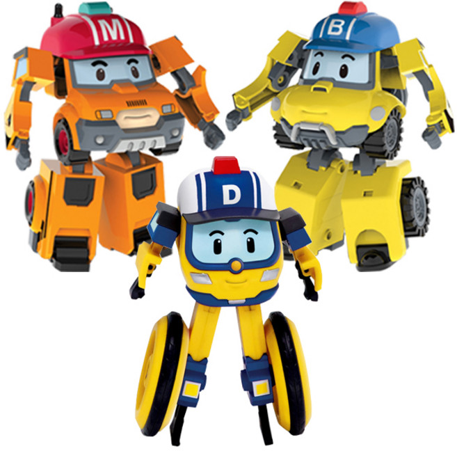 ROITOYS 로보카폴리 변신로봇 4인치 마크 버키 드로니 사막구조대3종팩, 단품, 1개