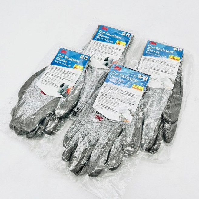3M 防切割手套 EN388 4543 (三級) 舒適型止滑耐磨工業安全手套, 1個, EN388 4543 M號