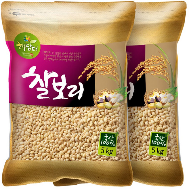 현대농산 국산 찰보리, 5kg, 2개