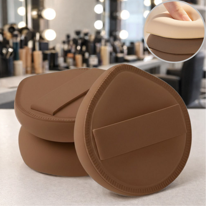 샵에서 쓰는 대왕퍼프 대왕쿠션, 2개, 개별케이스2개+퍼프2개