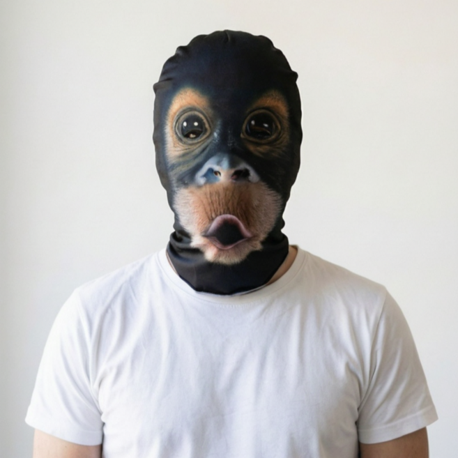 모던데이 파티 원숭이 가면, 1개, 블랙