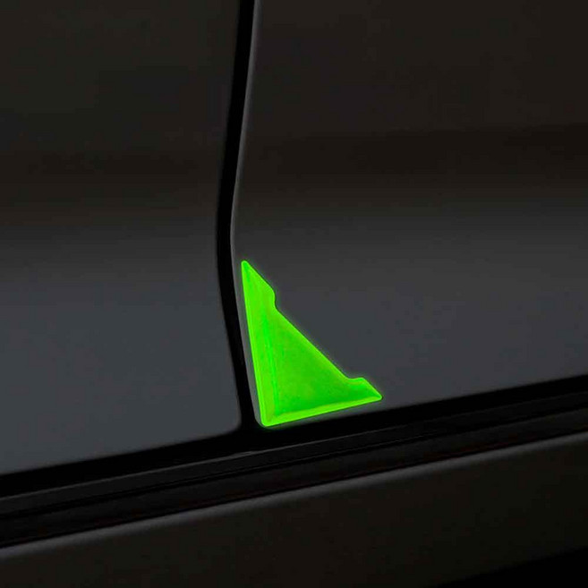 실리콘 투명 자동차 모서리 도어 가드 차문 문콕 방지 실리콘, 1세트, 야광4p