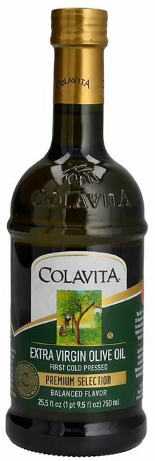 Colavita Premium Selection 엑스트라 버진 올리브 오일 502.8ml(17온스) 유리병, 1개, 500ml