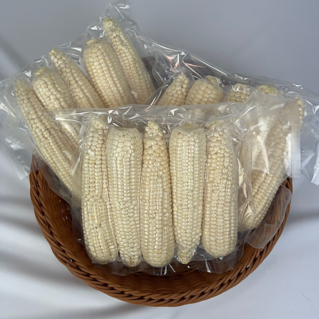 국내산 냉동 급냉 생 미백찰옥수수 진공포장 손질 옥수수 백찰옥수수, 3개, 특대15cm내외5개