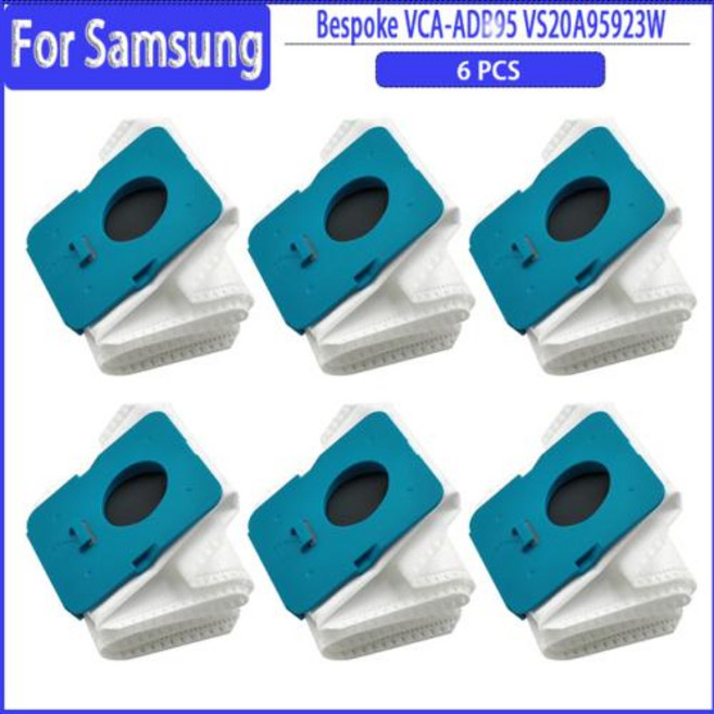 삼성로봇청소기부품 호환 삼성 Bespoke 먼지 제트 로봇 진공 청소기용 대용량 일회용 먼지통 VS20A95923W, 4) 6 PCS, 6개