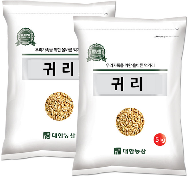 대한농산 수입 귀리 10kg (5kgx2), 2개, 5kg