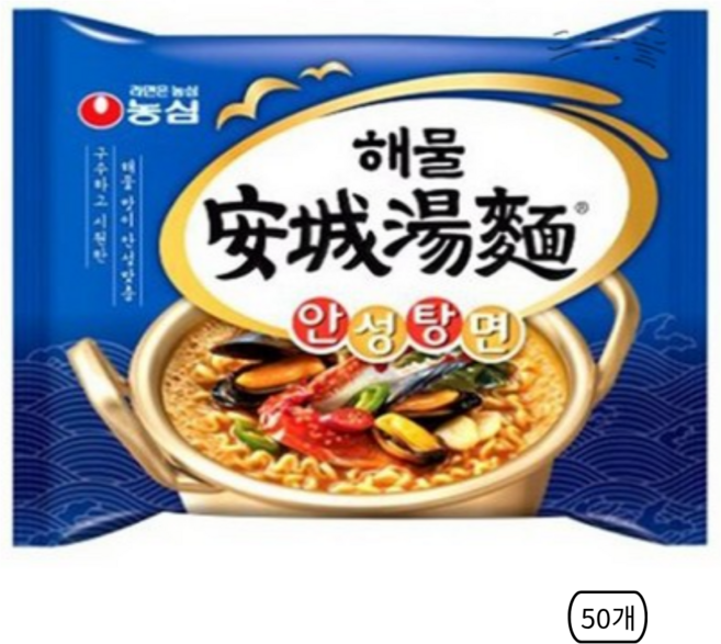 농심 해물 안성탕면 112g, 50개