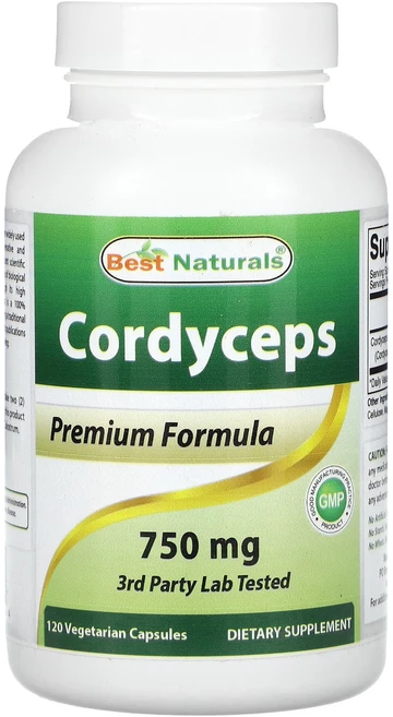 Best Naturals 동충하초 750mg 베지 캡슐 120정, BestNaturals동충하초750mg베지캡슐120정, 1개 - 쿠팡