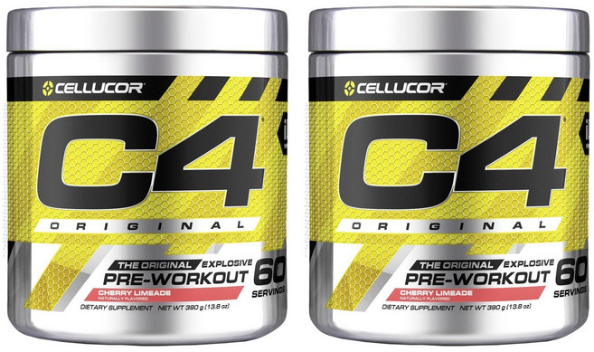 CELLUCOR C4運前肌酸粉末 櫻桃萊姆汁風味, 384g, 2罐