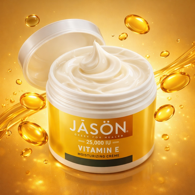Jason Natural 에이지 리뉴얼 비타민 E 25 000IU 모이스처라이징 크림, 113g, 1개