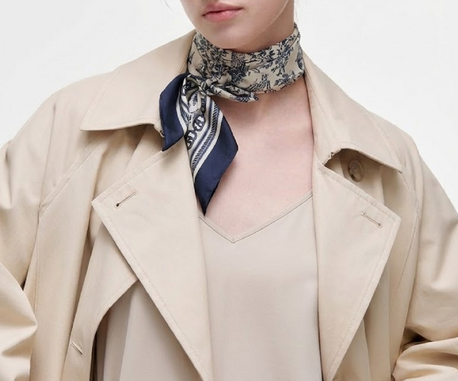 헤지스 윌리 실크 스카프 (선물포장)