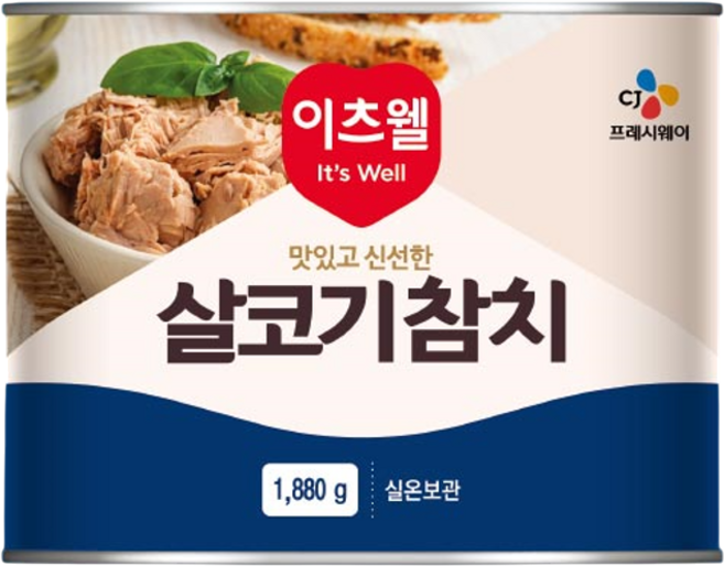 CJ 이츠웰 살코기 참치 1.88KG, 6개