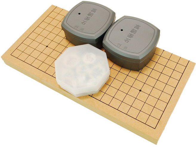 15mm 비도색 인효정석세트/바둑판 장기판 바둑 장기, 15mm 비도색 인효정석 접판 세트-1세트, 1개