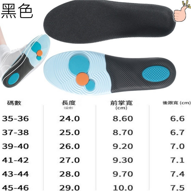 運動鞋墊 足弓支撐 減震透氣 EVA材質 FS4H