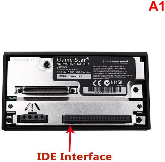 SATA 인터페이스 네트워크 카드 어댑터 PS2 팻 게임 콘솔용 SATA HDD 플레이스테이션 2 팻 Sata 소켓 게임, 02 IDE