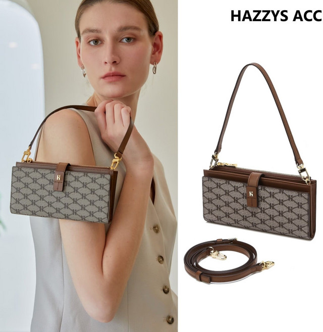 국내 매장판 헤지스 vk 지갑 선물포장시그니처패턴 핸드폰수납 장지갑 월릿백 HIWA5E895W2 여성 여자 정품